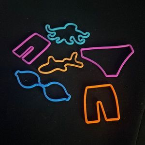 Vintage silly bands-ocean swim